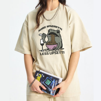 More Spaghetti Less Upsetti Washed T-Shirt