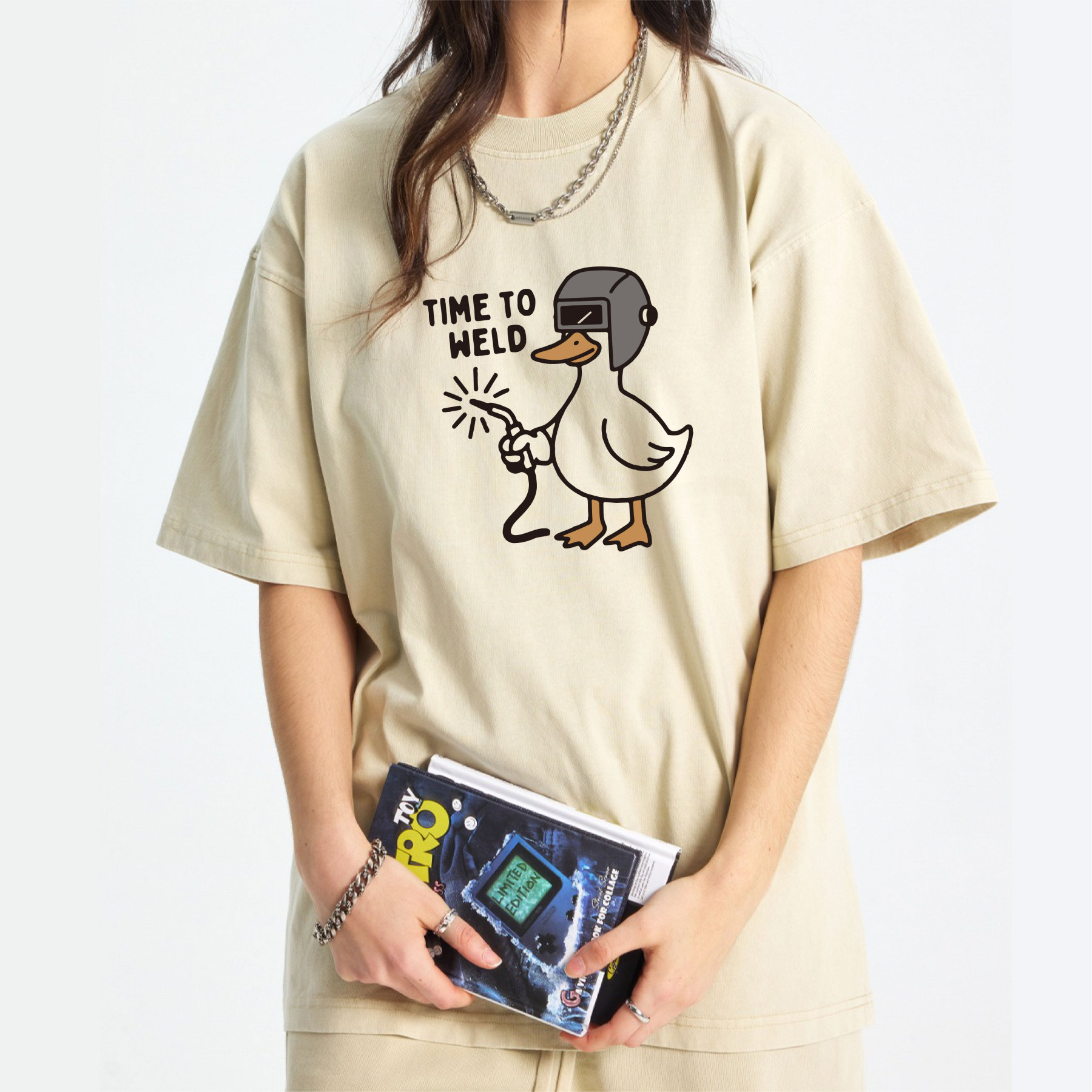 Time To Weld Washed T-Shirt