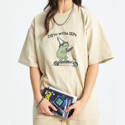 Off To Write IEPs Washed T-Shirt