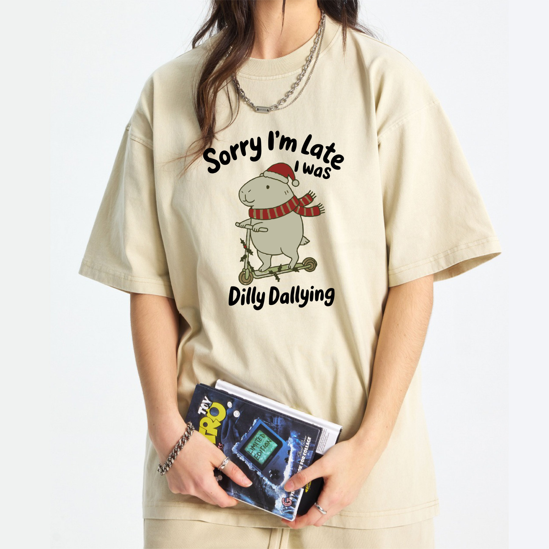 Sorry I'm Late I Was Dilly Dallying Washed T-Shirt