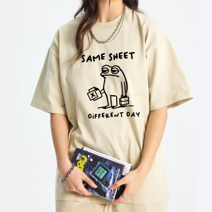 Same Sheet Different Day Washed T-Shirt