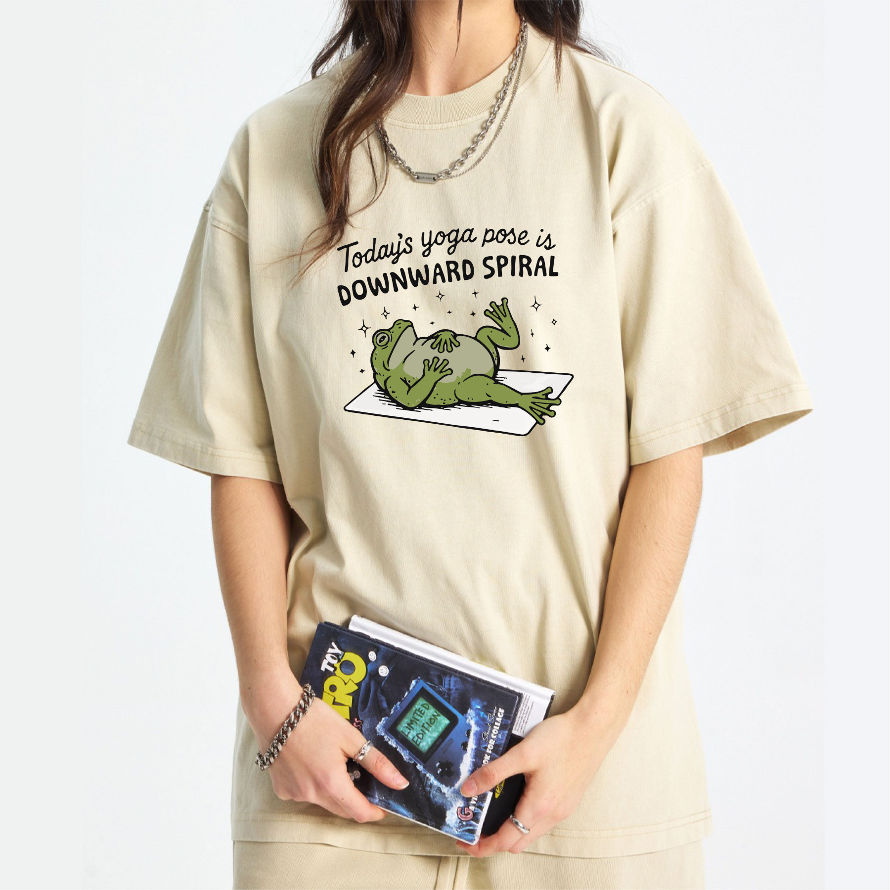 Today’s Yoga Pose Is Downward Spiral Washed T-Shirt