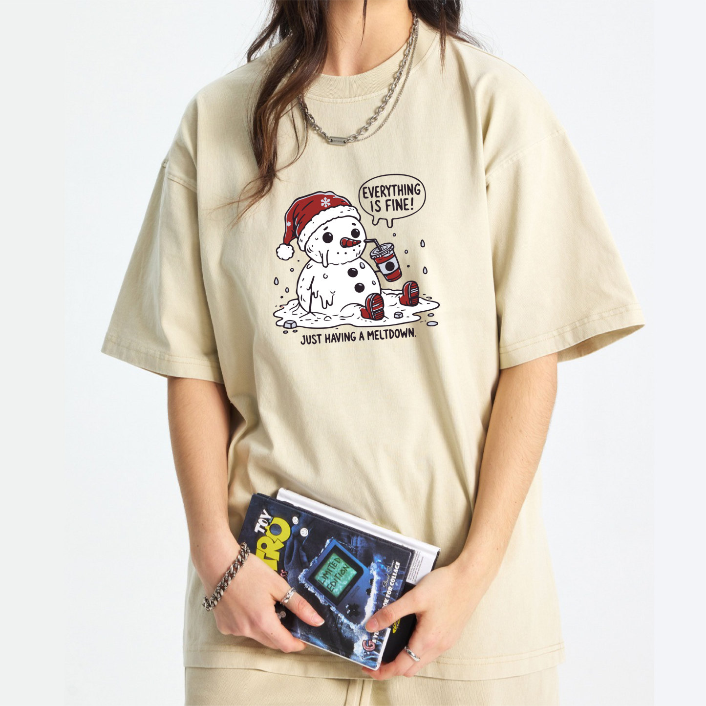 Everything Is Fine Just Having Meltdown Washed T-Shirt