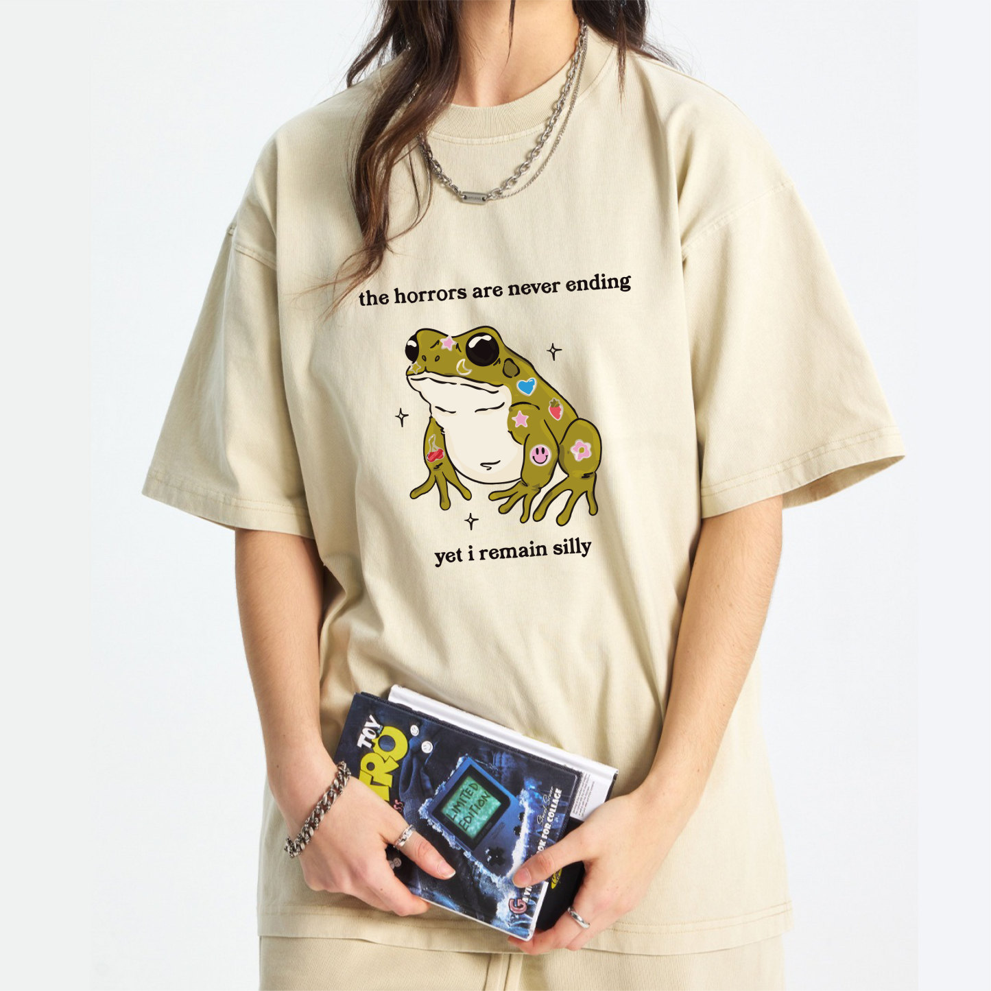 The Horrors Are Never Ending Yet I Remain Silly Washed T-Shirt