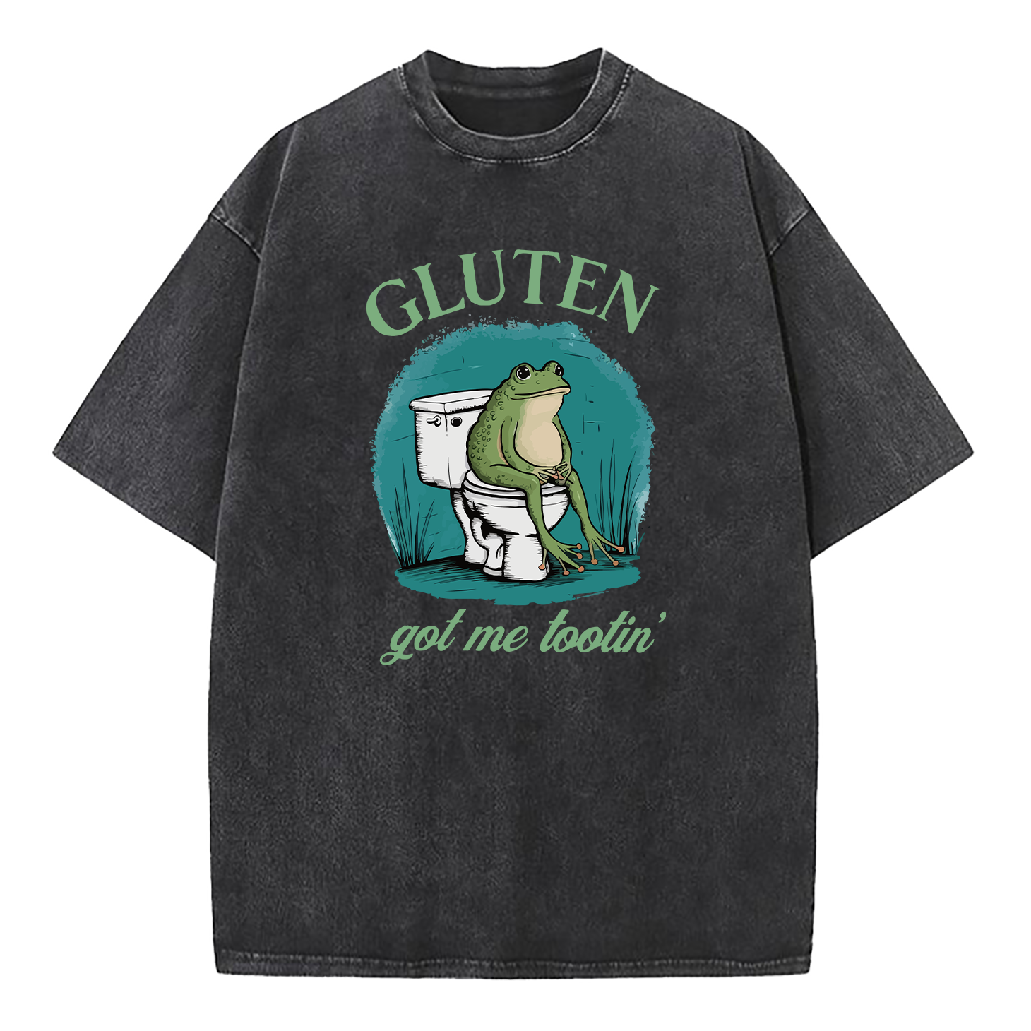 Gluten Got Me Tootin' Washed T-Shirt
