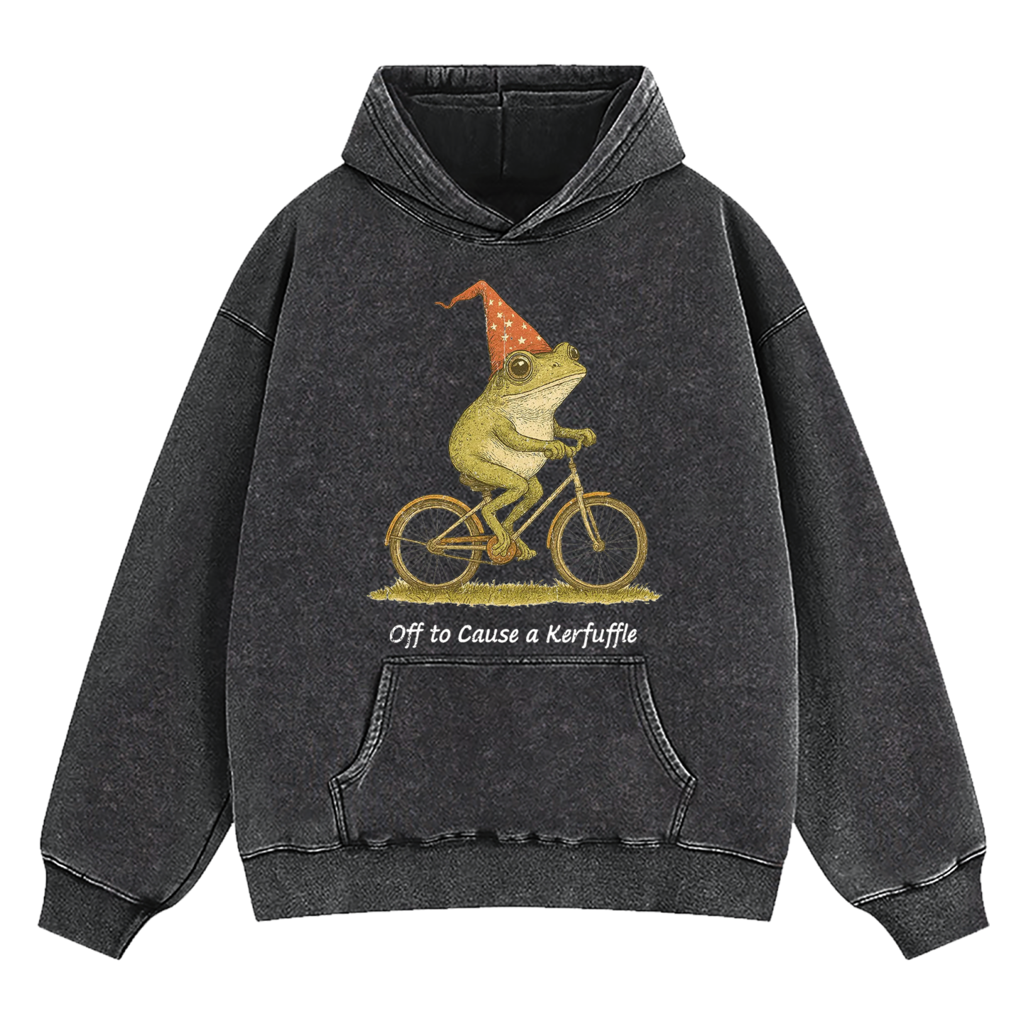 Off To Cause A Kerfuffle Washed Hoodie