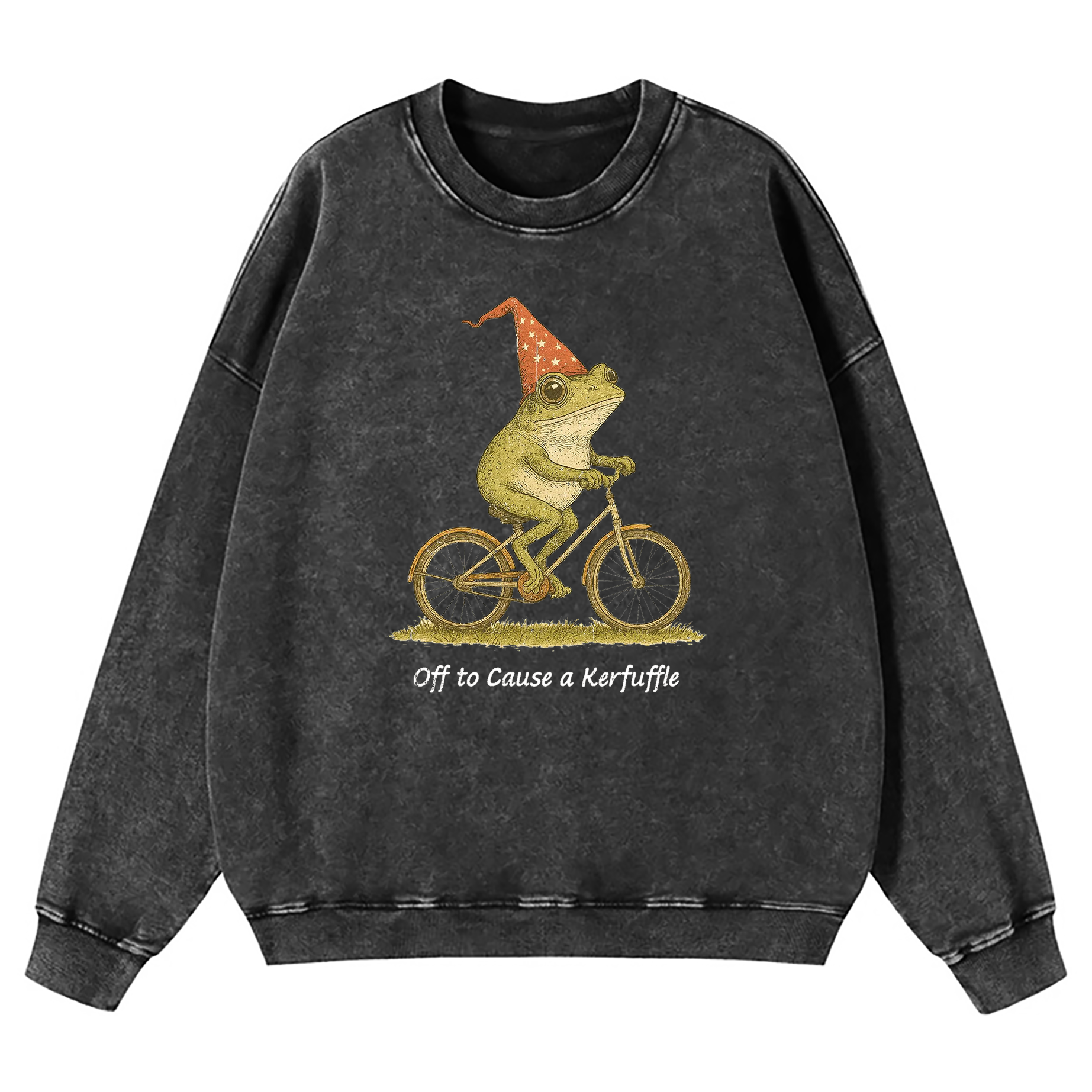 Off To Cause A Kerfuffle Washed Sweatshirt