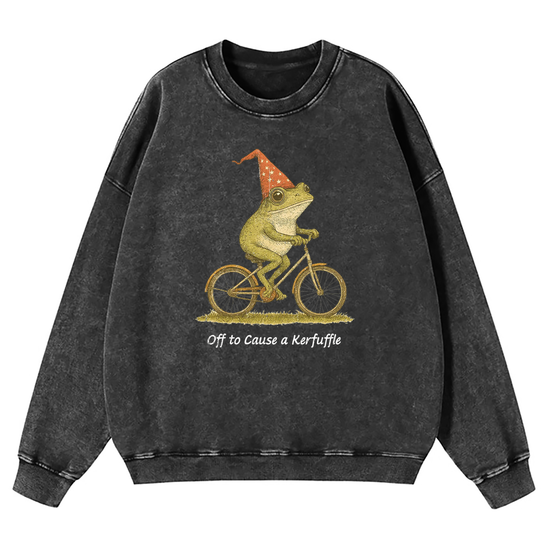 Off To Cause A Kerfuffle Washed Sweatshirt