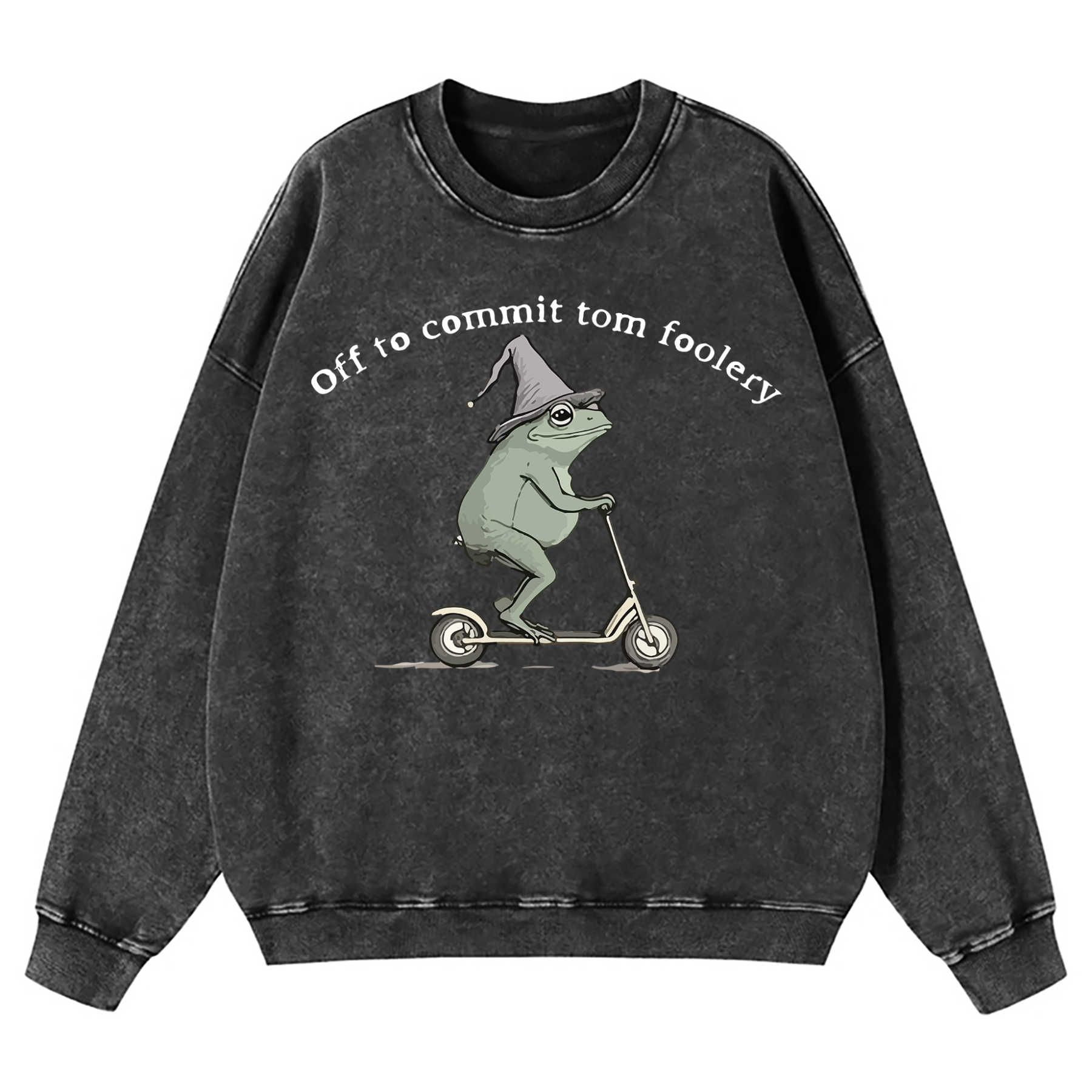 Off To Commit Tom Foolery Washed Sweatshirt
