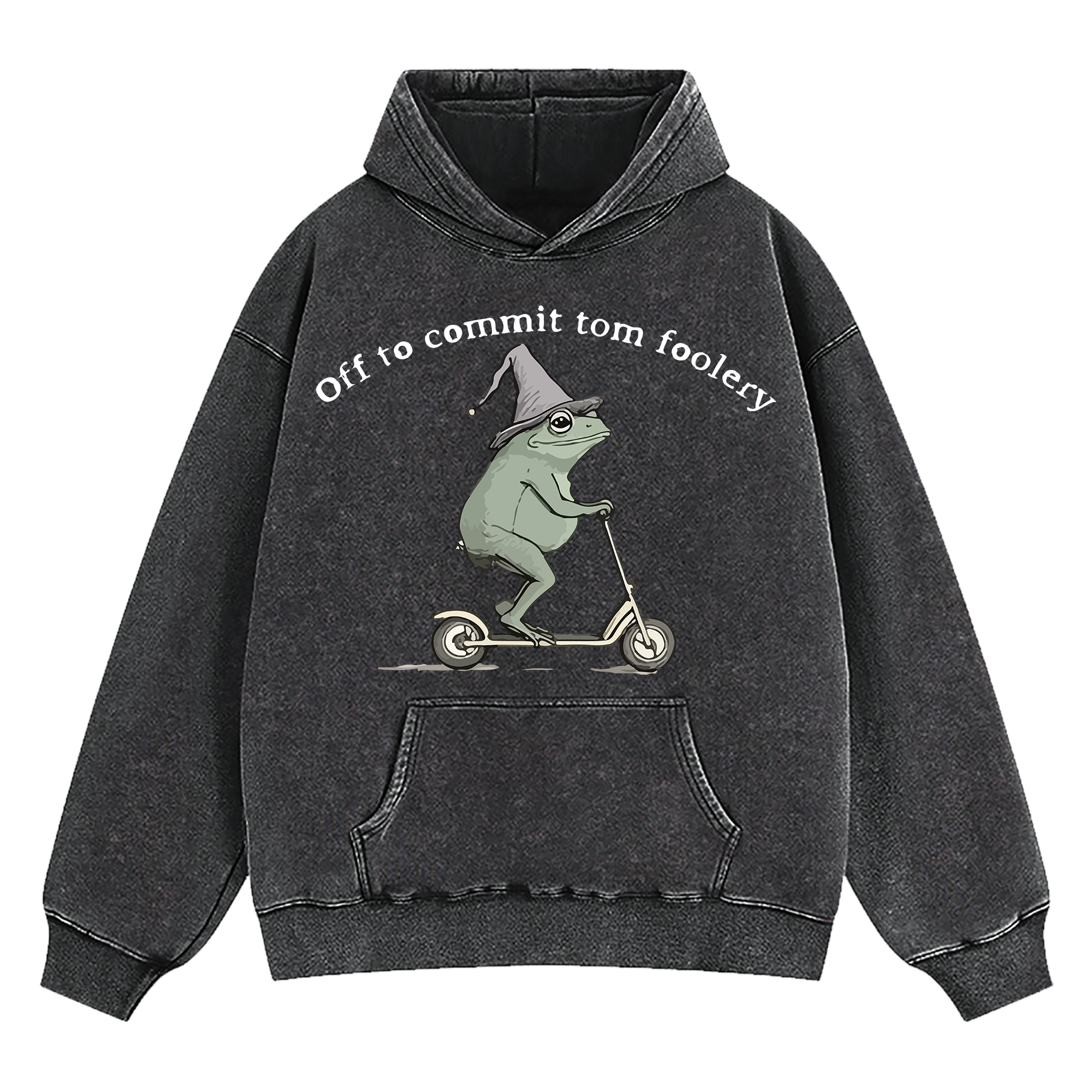 Off To Commit Tom Foolery Washed Hoodie