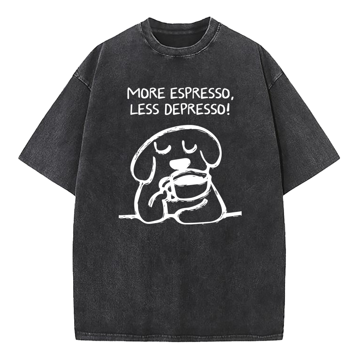 More Espresso Less Depresso Washed T-Shirt
