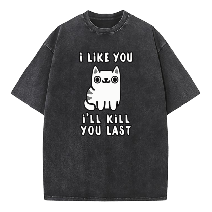 I Like You Ill Kill You Last Washed T-Shirt