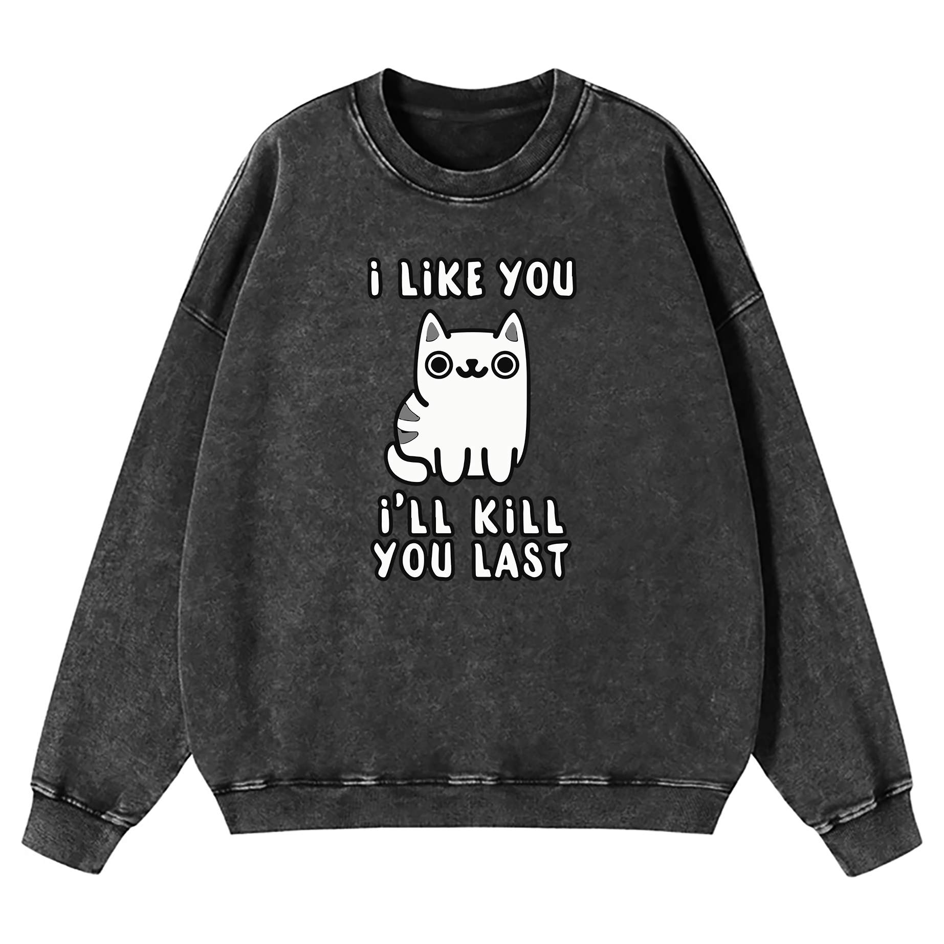 I Like You I'll Kill You Last Washed Sweatshirt