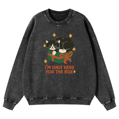 I'm Only Here For The Box Washed Sweatshirt