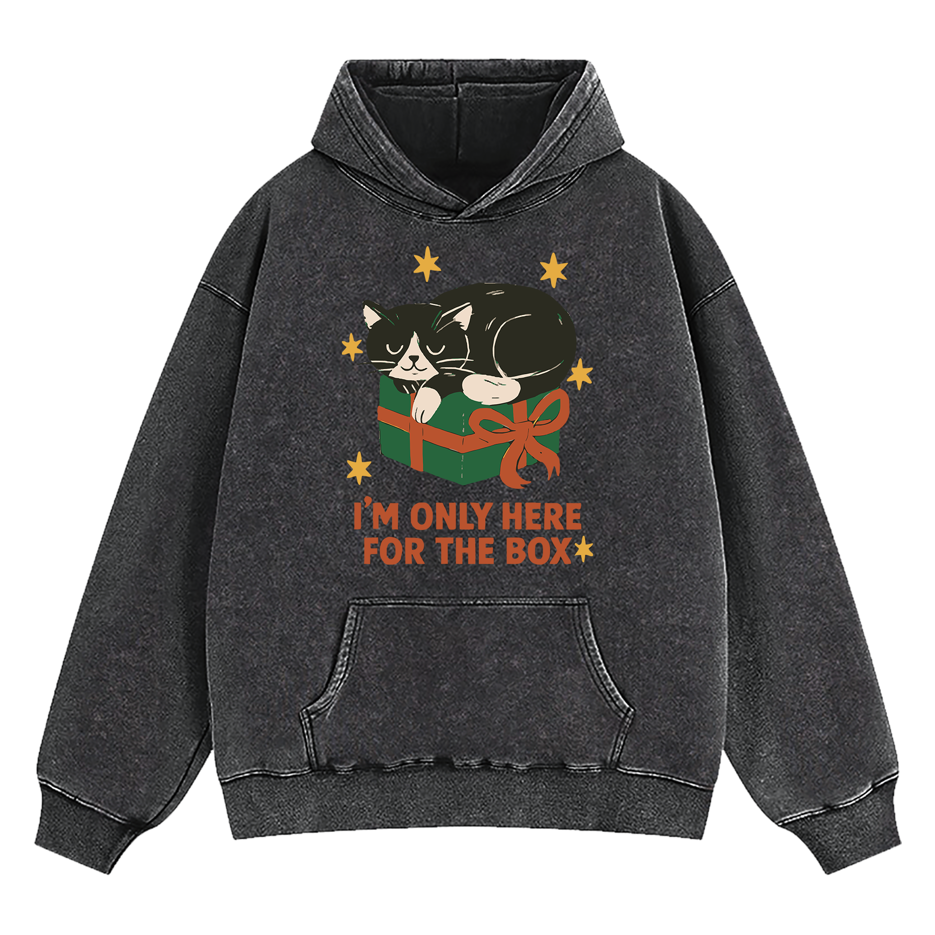I'm Only Here For The Box Washed Hoodie