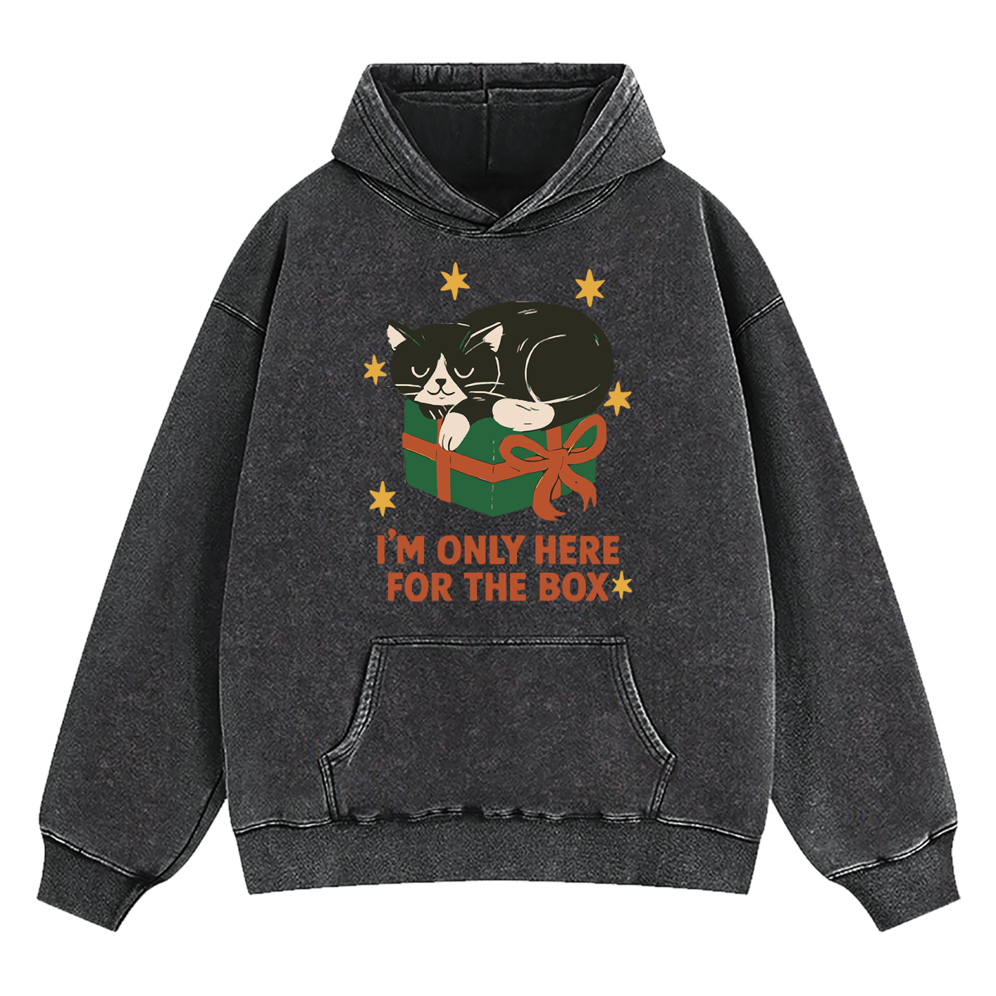 I'm Only Here For The Box Washed Hoodie