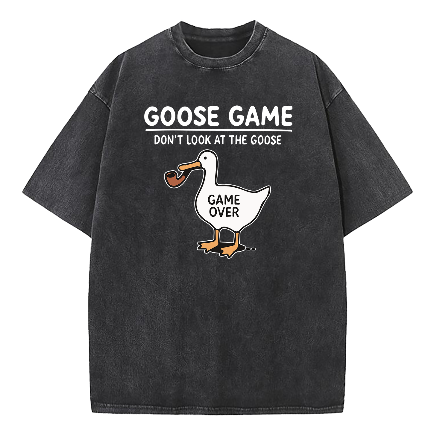 Goose Game Don’t Look at the Goose Washed T-Shirt