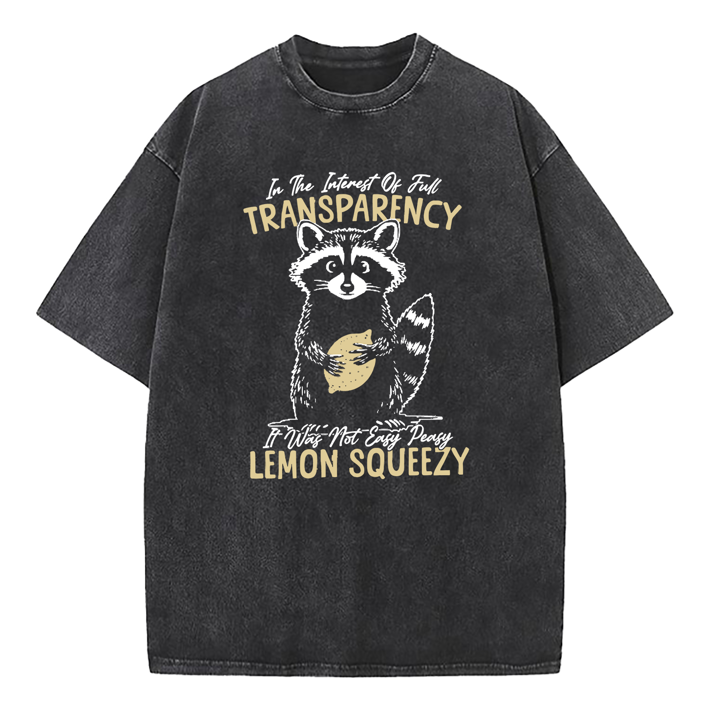 In The Interest of Full Transparency It was Not Easy Peasy Lemon Squeezy Washed T-Shirt