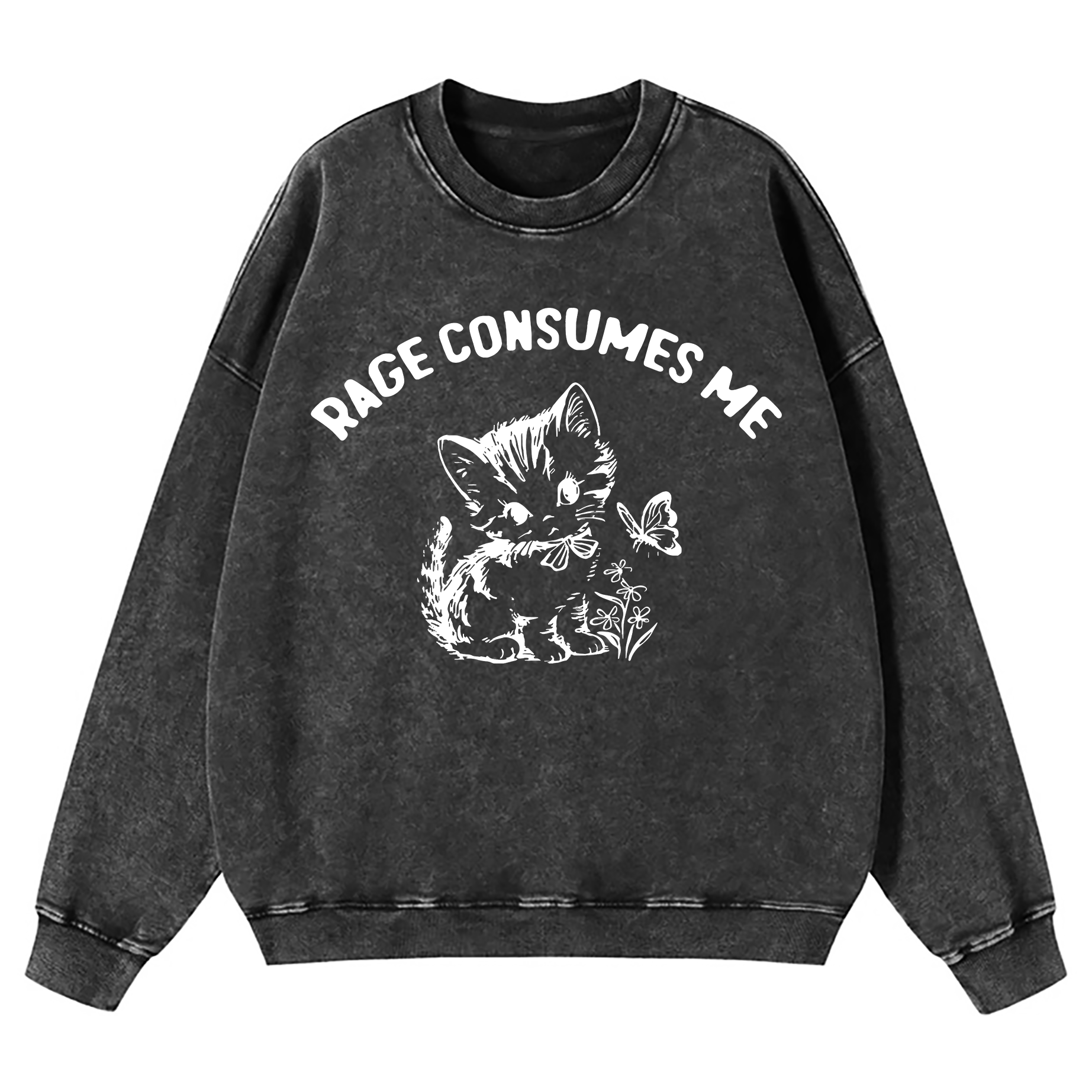 Rage Consumes Me Washed Sweatshirt