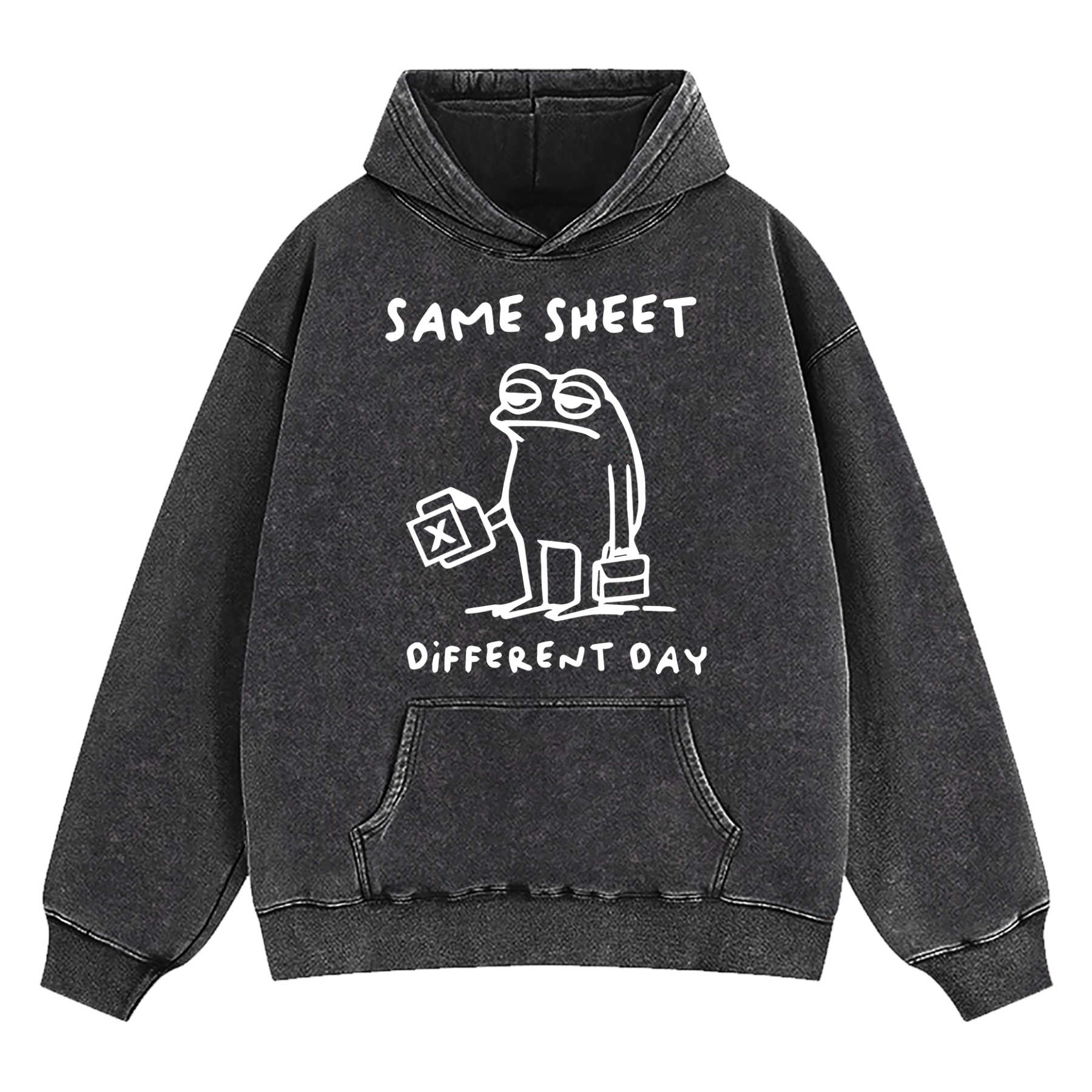 Same Sheet Different Day Washed Hoodie