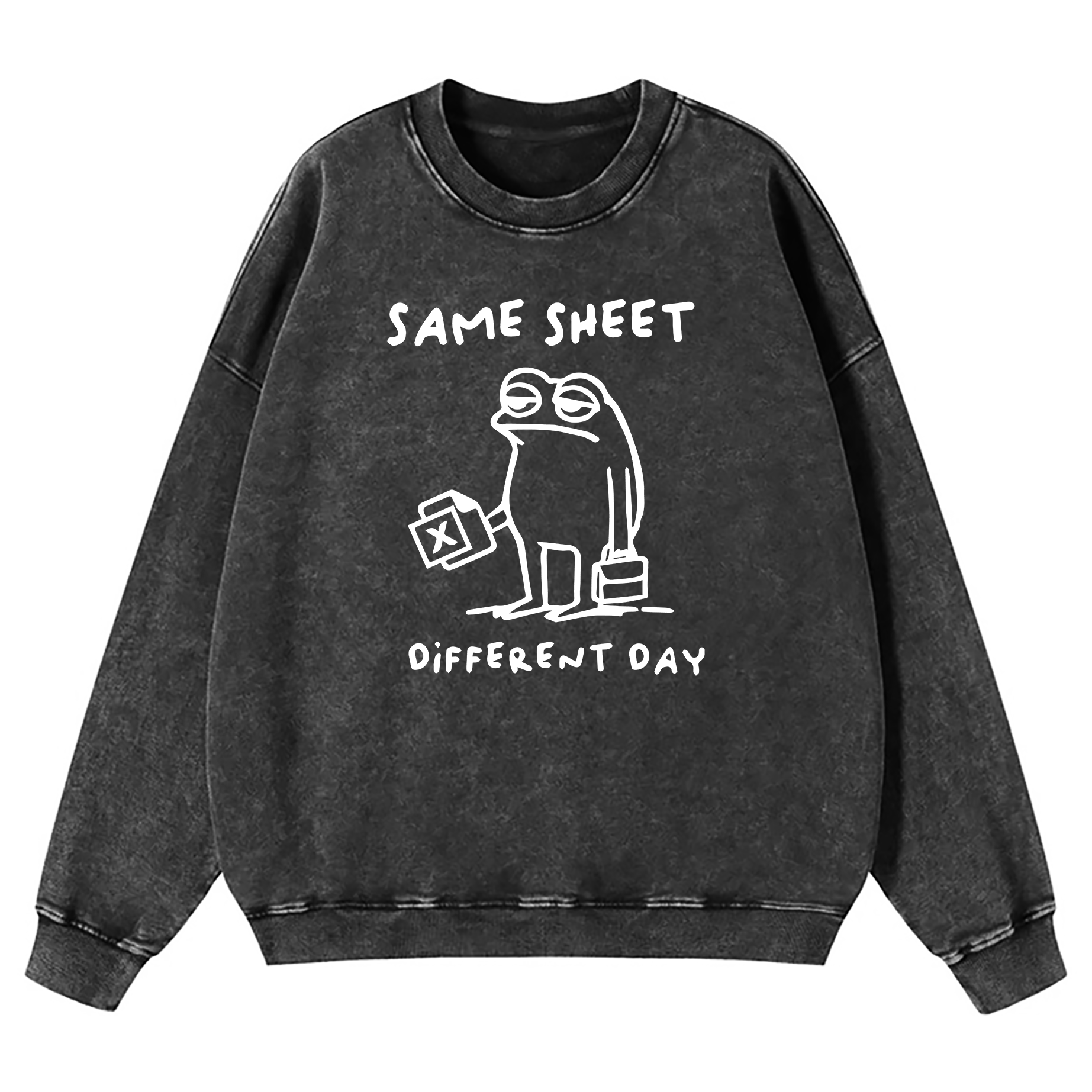 Same Sheet Different Day Washed Sweatshirt