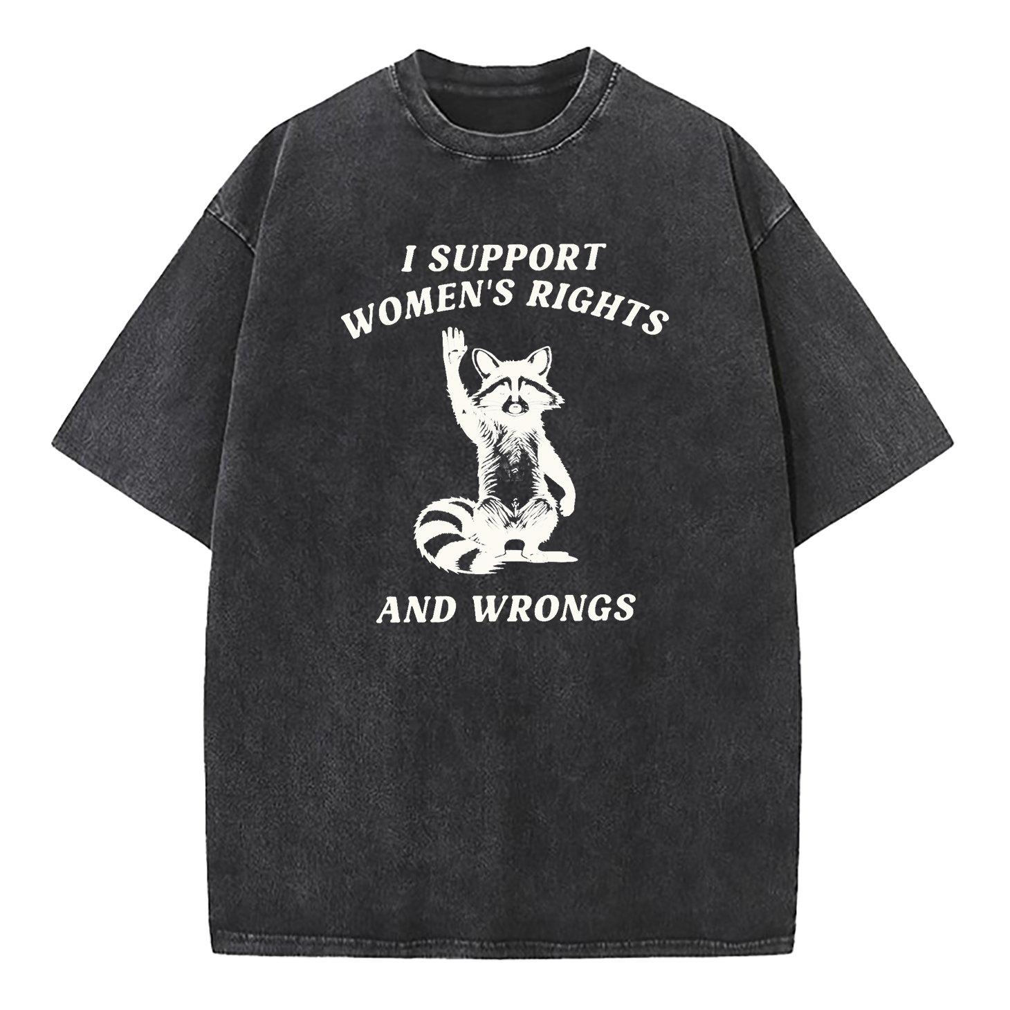 I Support Women's Rights And Wrongs Washed T-Shirt