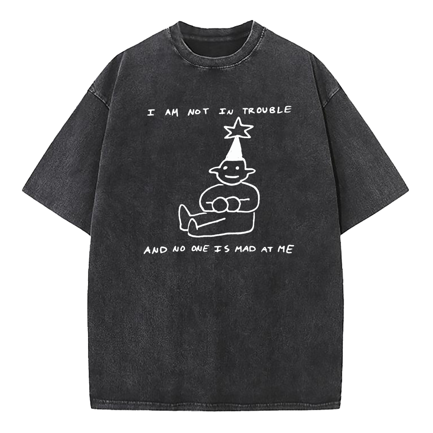 I Am Not In Trouble Washed T-Shirt