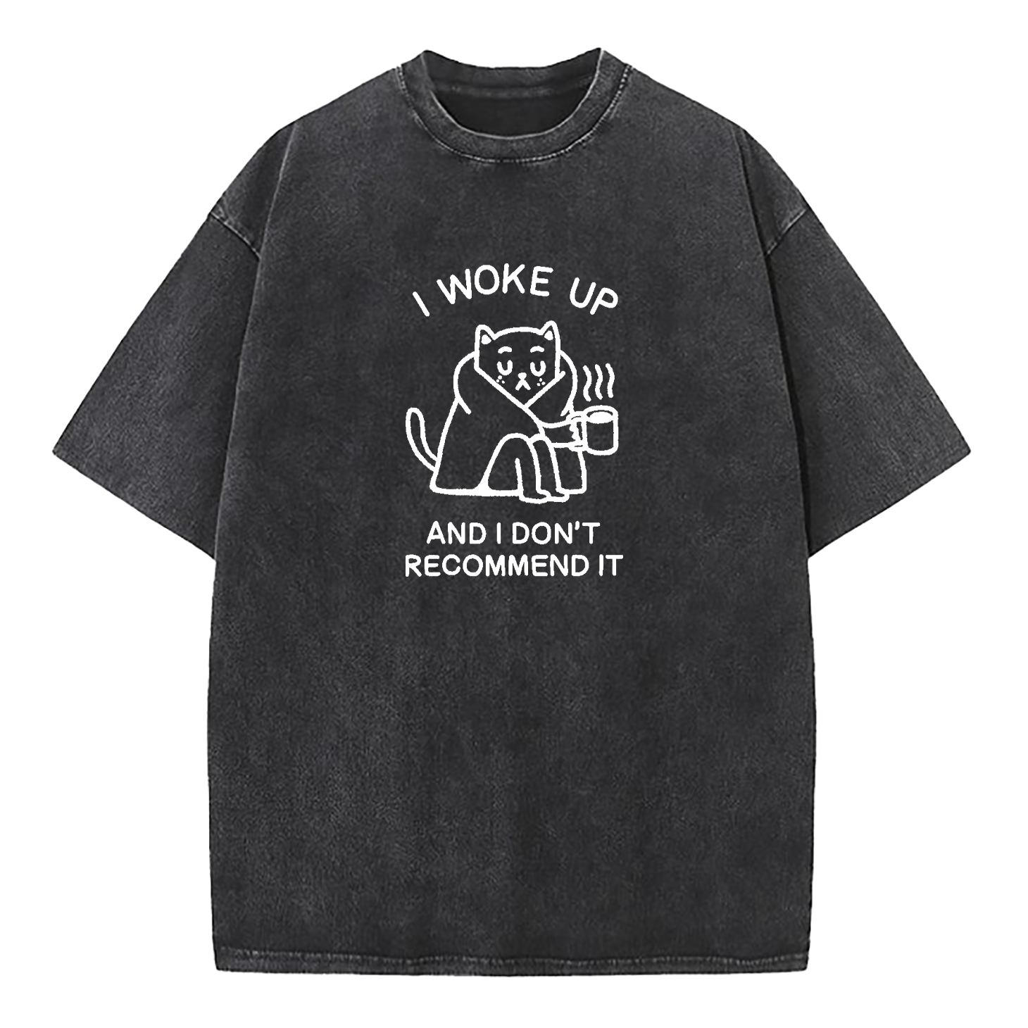 I Woke Up And Don’t Recommend It Washed T-Shirt