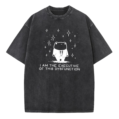 I Am The Executive Of This Dysfunction Washed T-Shirt