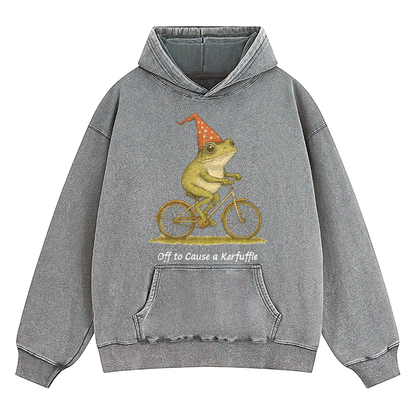 Off To Cause A Kerfuffle Washed Hoodie