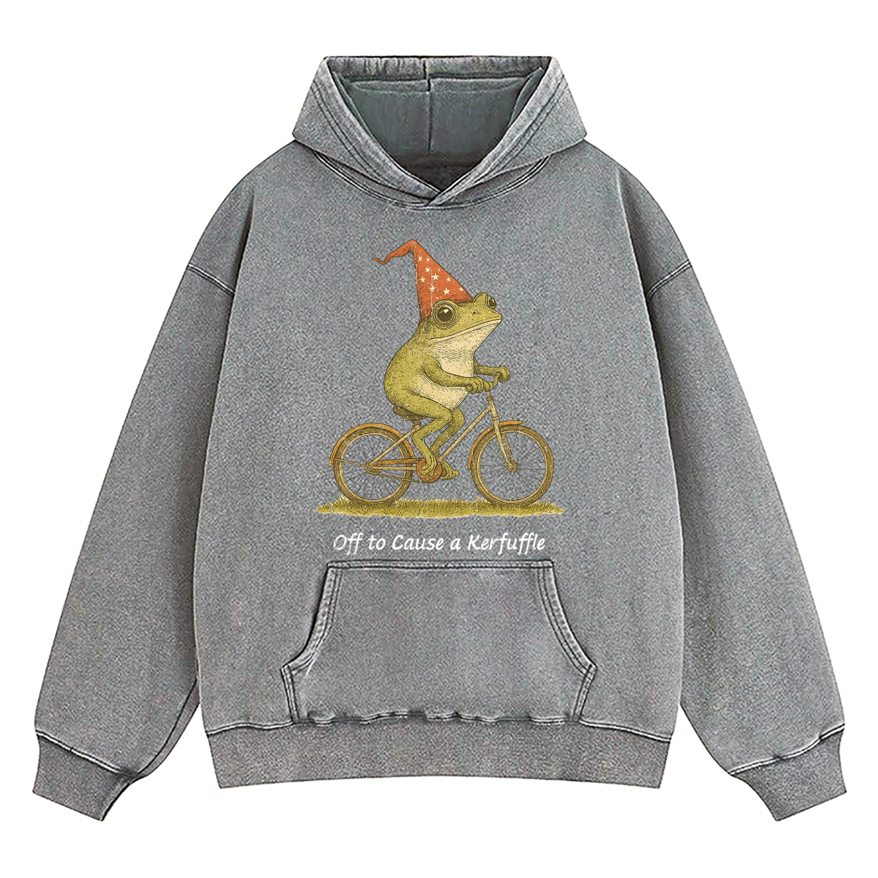 Off To Cause A Kerfuffle Washed Hoodie