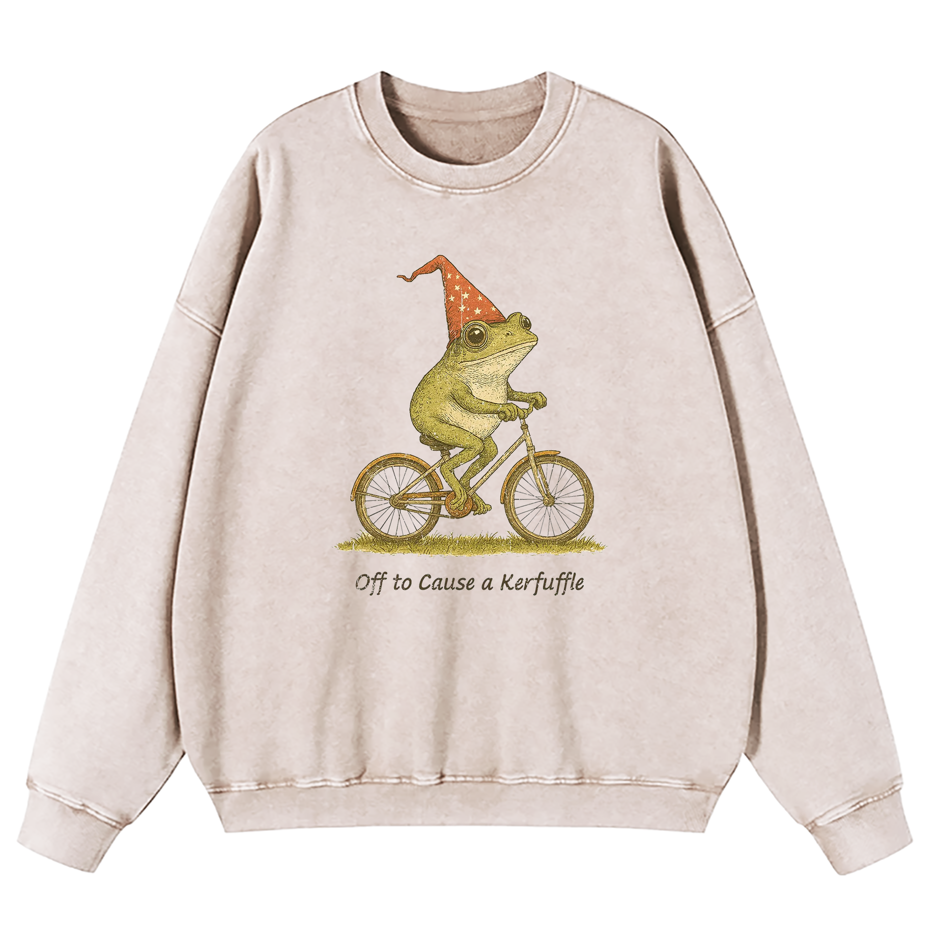 Off To Cause A Kerfuffle Washed Sweatshirt
