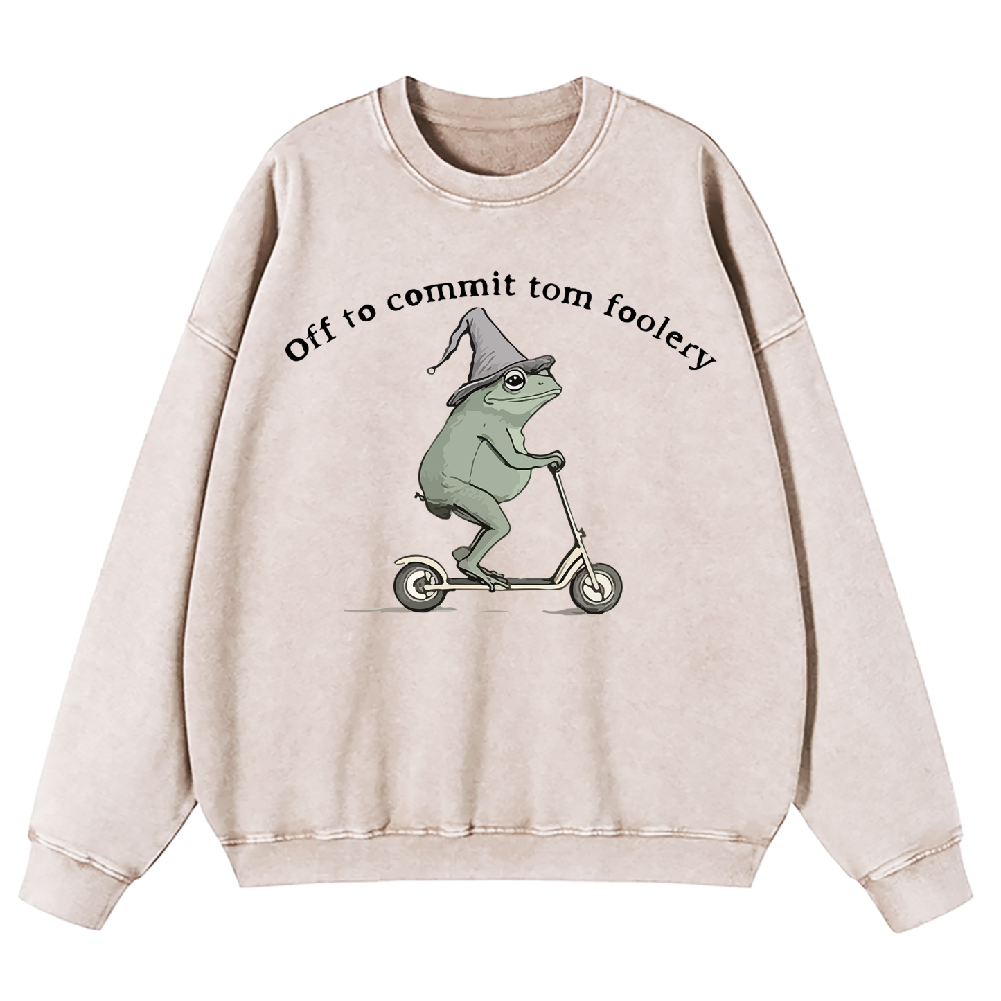 Off To Commit Tom Foolery Washed Sweatshirt