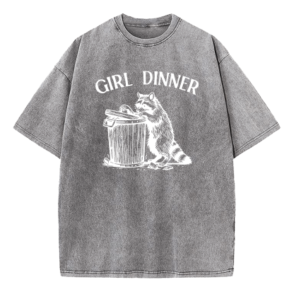 Girl Dinner Washed T-Shirt