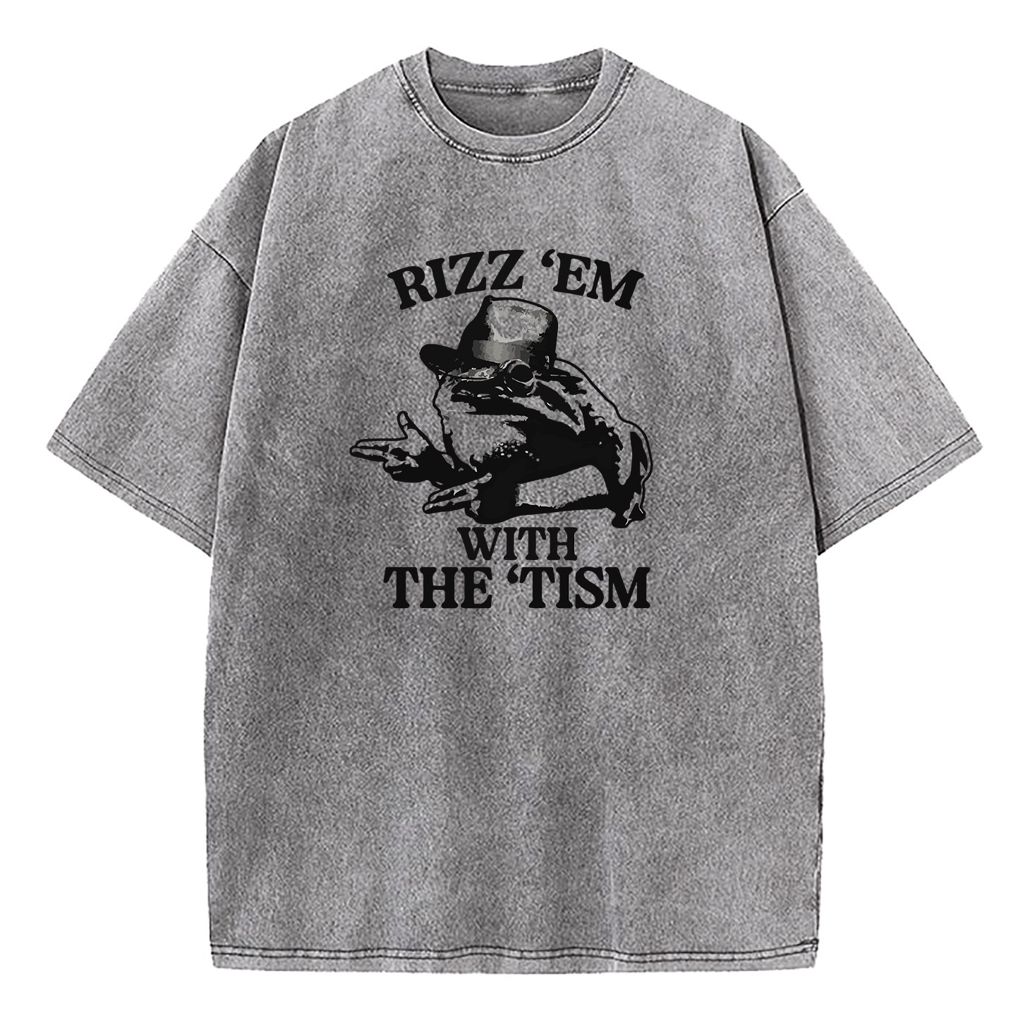Rizz 'Em With the 'Tism Washed T-Shirt