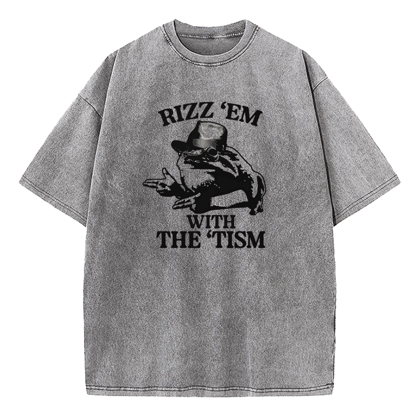 Rizz 'Em With the 'Tism Washed T-Shirt
