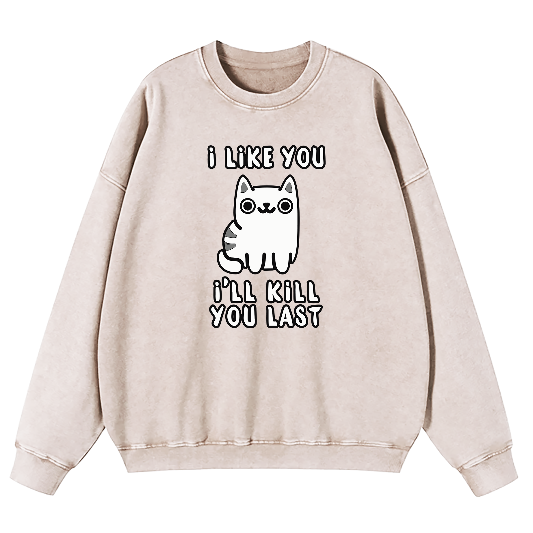 I Like You I'll Kill You Last Washed Sweatshirt