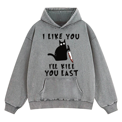 I Like You I'll Kill You Last Washed Hoodie