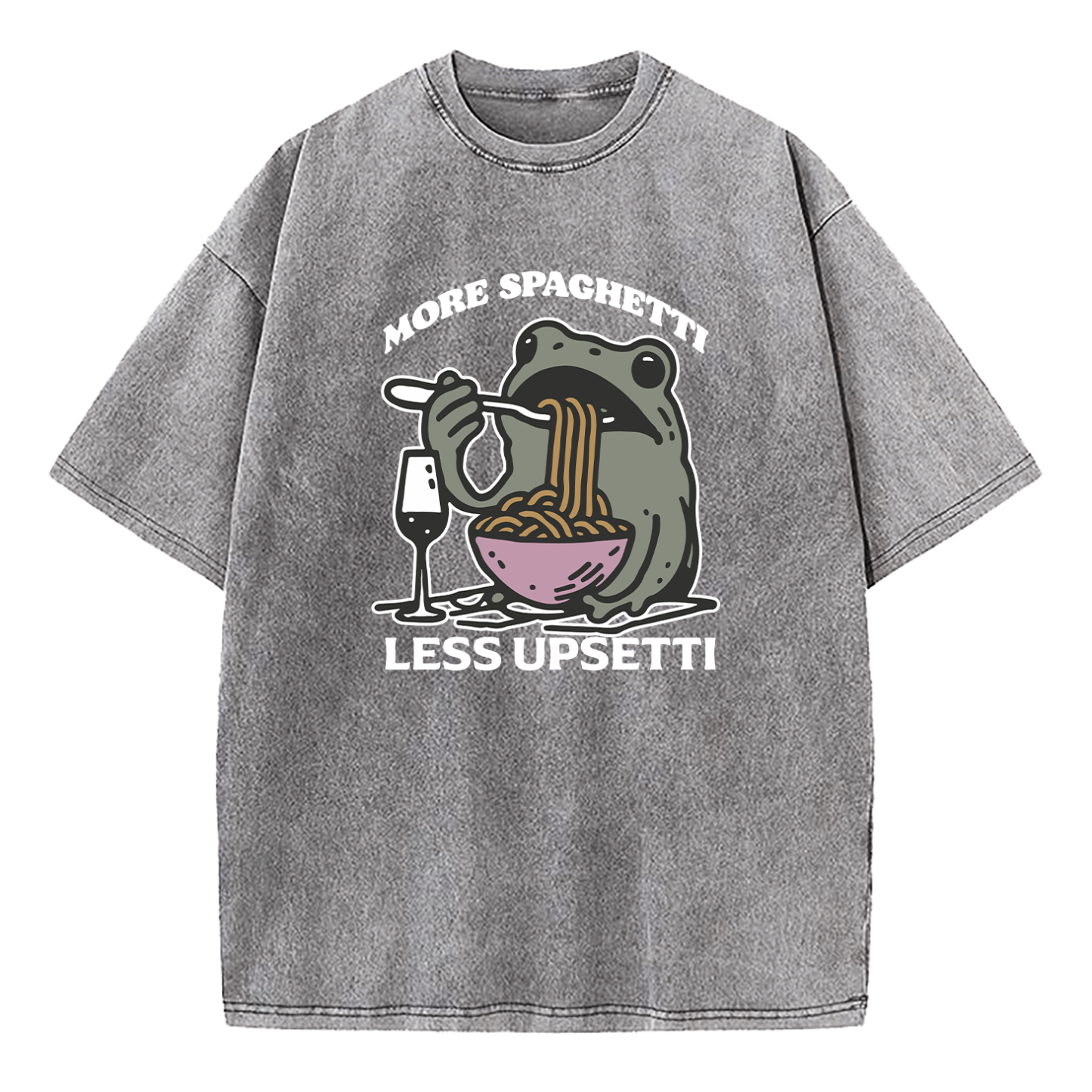 More Spaghetti Less Upsetti Washed T-Shirt