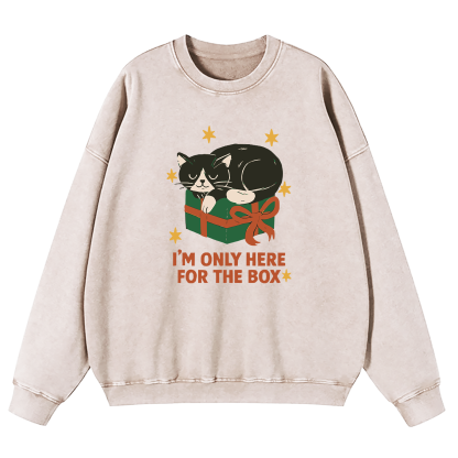 I'm Only Here For The Box Washed Sweatshirt