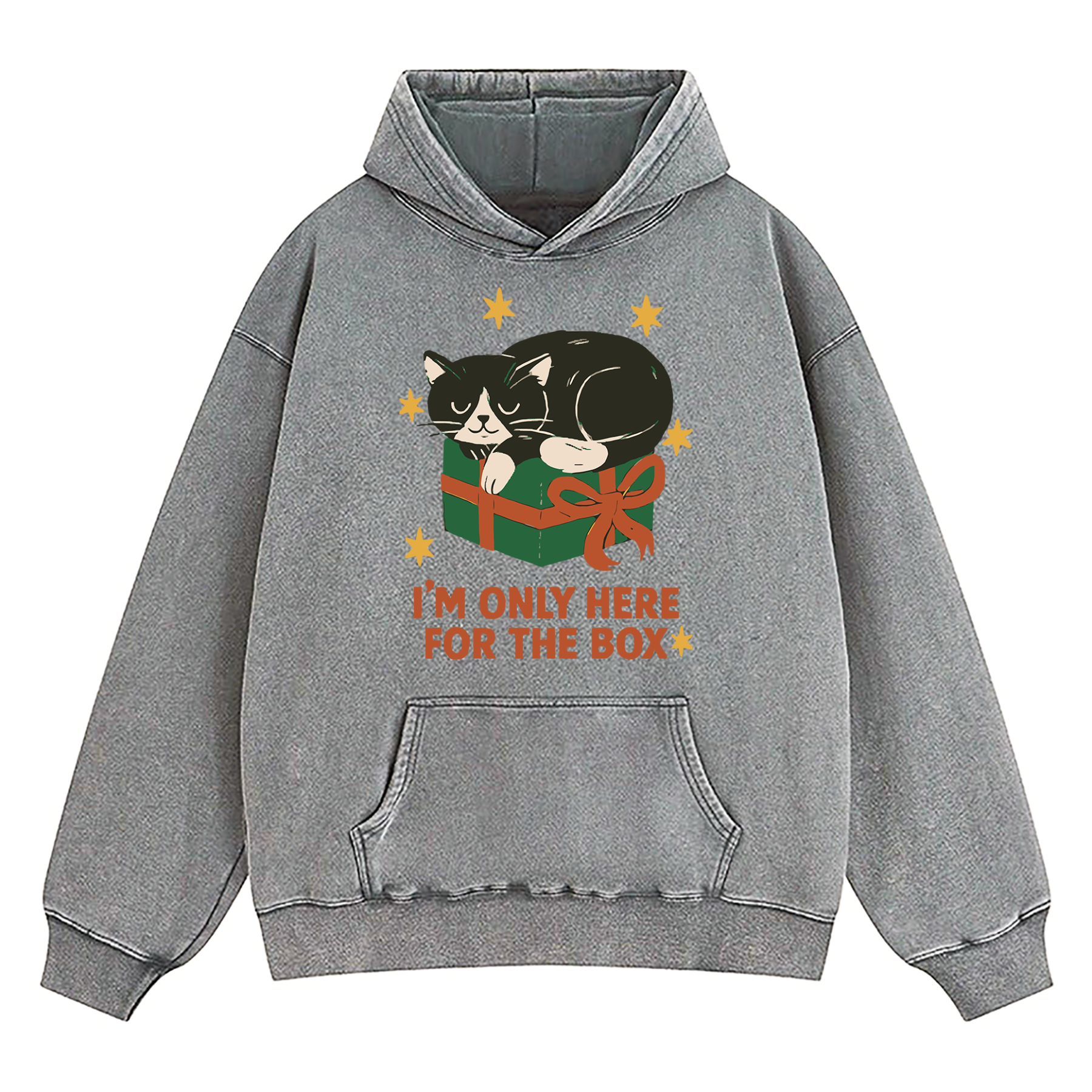 I'm Only Here For The Box Washed Hoodie