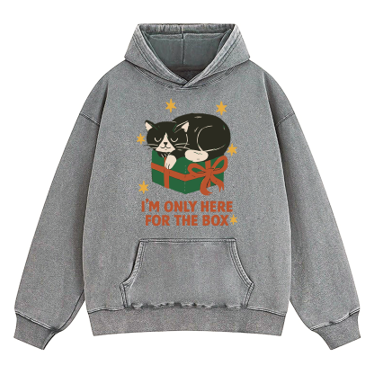 I'm Only Here For The Box Washed Hoodie
