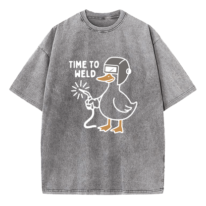 Time To Weld Washed T-Shirt