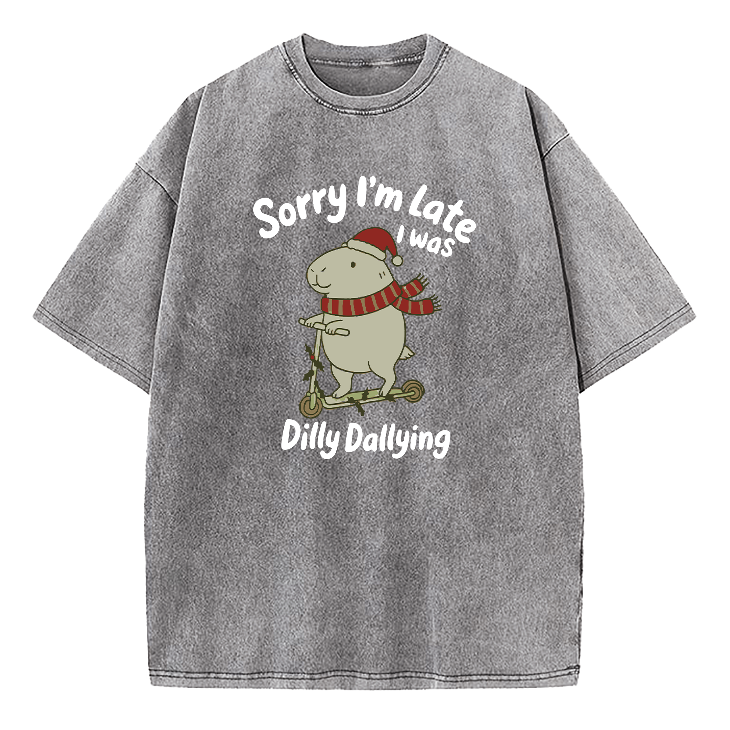 Sorry I'm Late I Was Dilly Dallying Washed T-Shirt