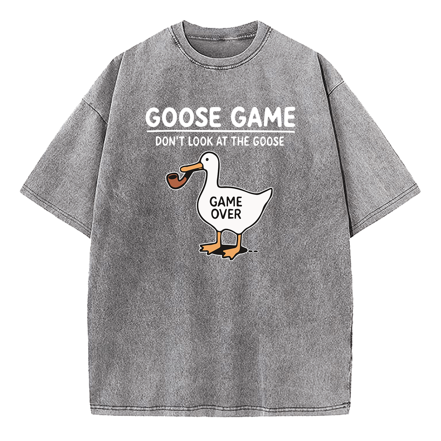 Goose Game Don’t Look at the Goose Washed T-Shirt
