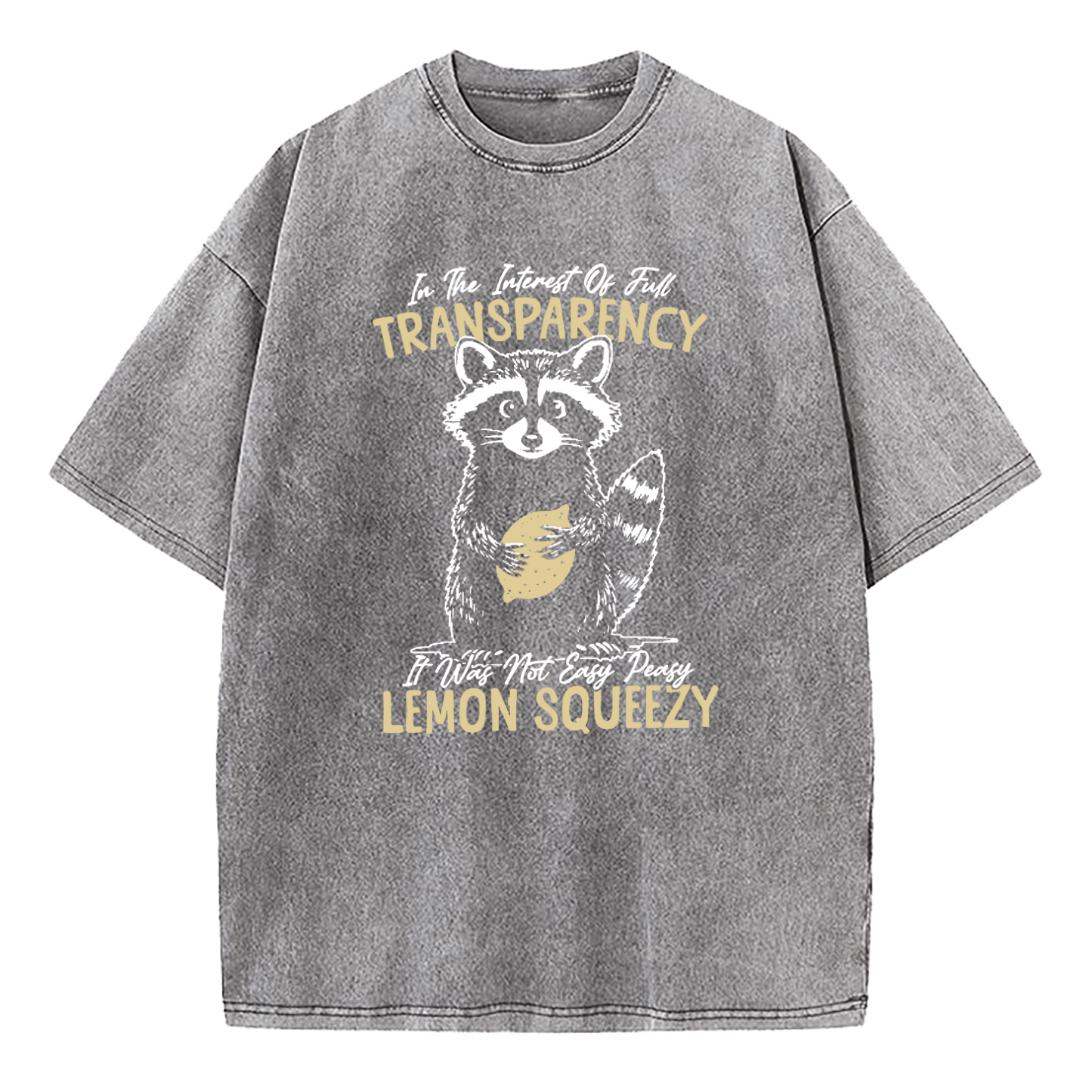 In The Interest of Full Transparency It was Not Easy Peasy Lemon Squeezy Washed T-Shirt