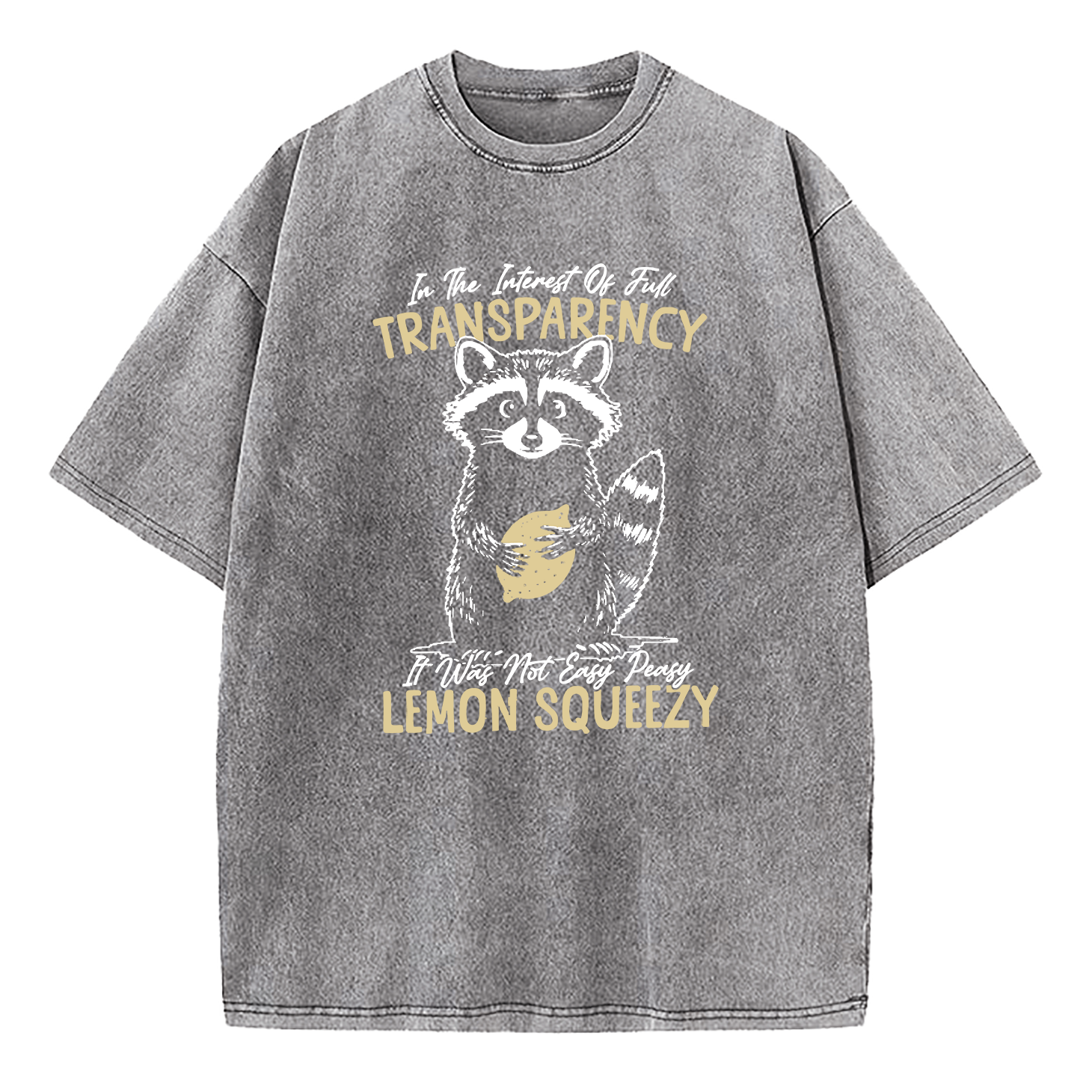 In The Interest of Full Transparency It was Not Easy Peasy Lemon Squeezy Washed T-Shirt