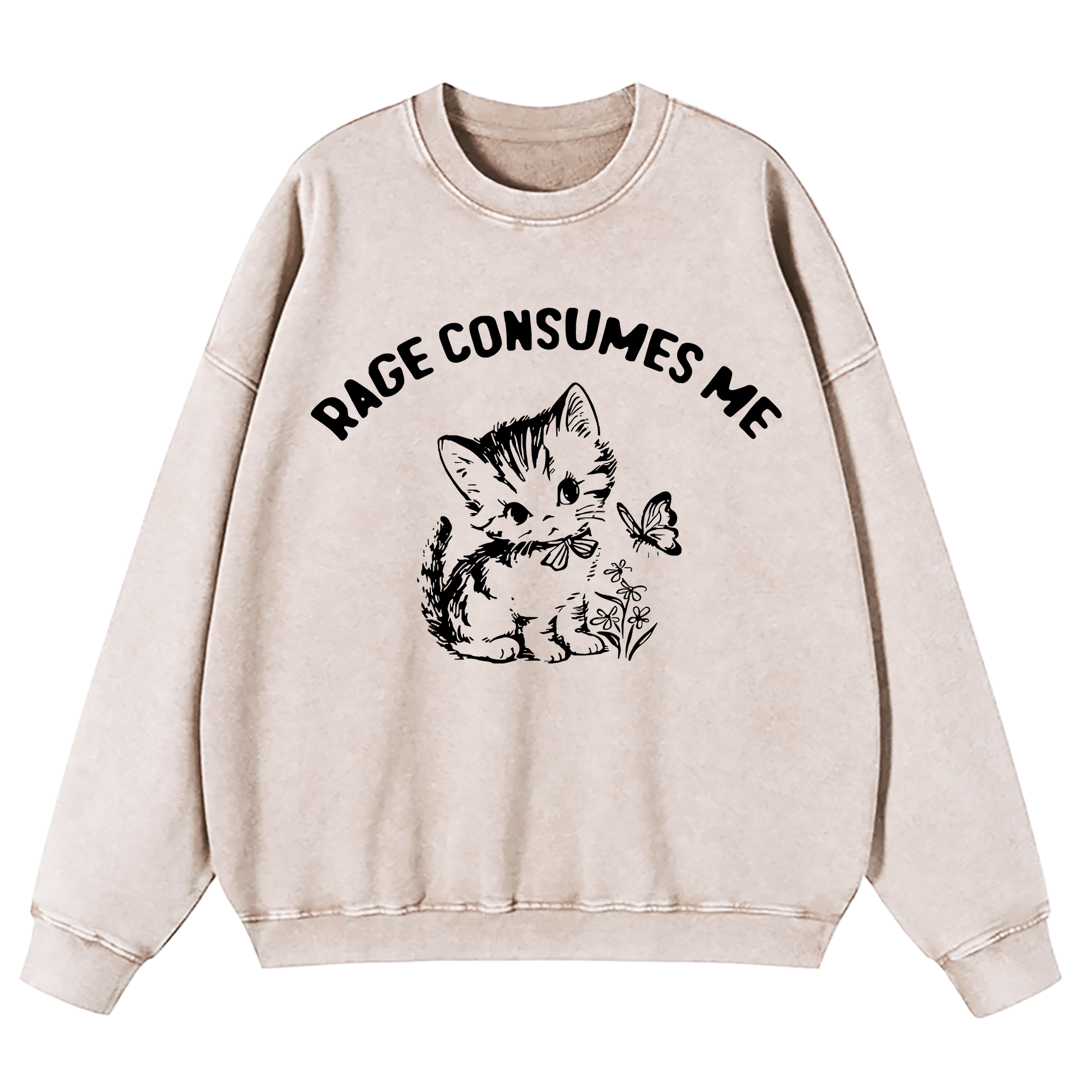 Rage Consumes Me Washed Sweatshirt