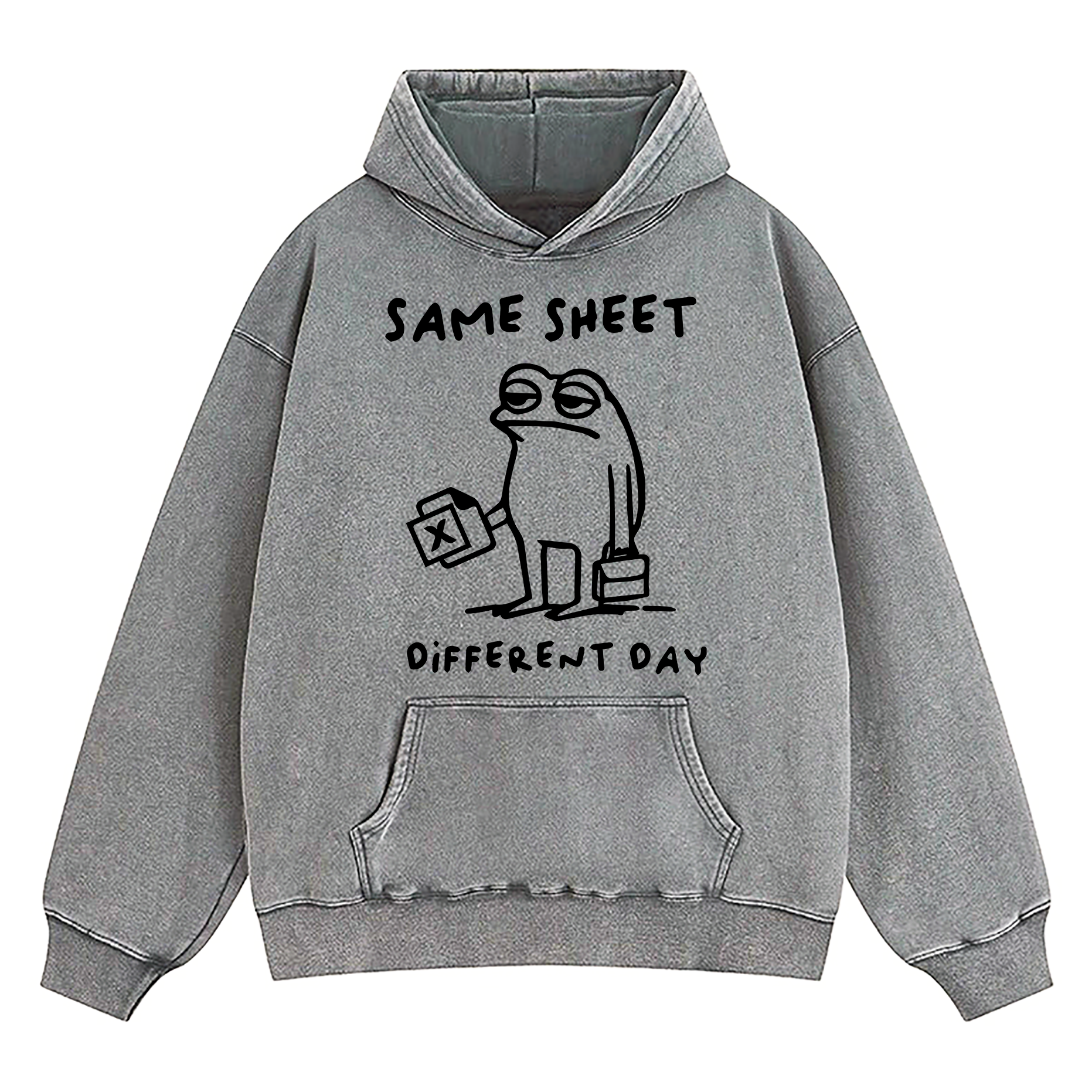 Same Sheet Different Day Washed Hoodie