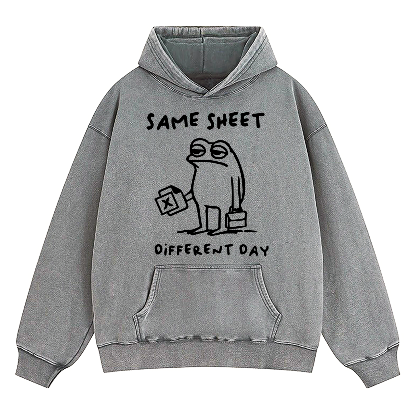 Same Sheet Different Day Washed Hoodie